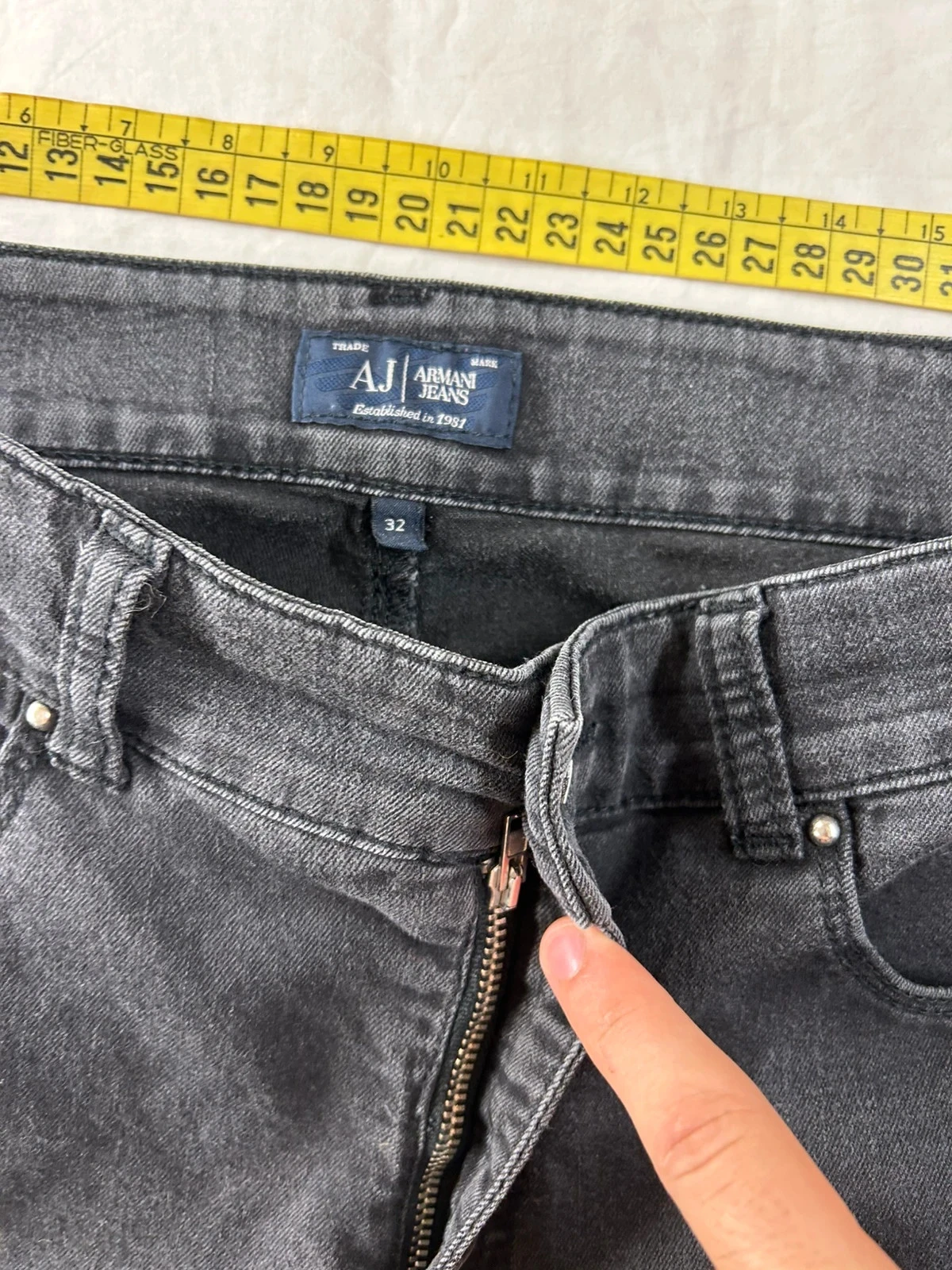 Grijze skinny jean armani jeans maat 32 us – photo 8